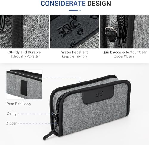 JJC Portable 120 Film Canister Pouch, Compact Film Carrying Case Storage Bag for 5 Rolls of 120 Medium-Format film, Compact Film Cassette Holder Container Storage Box with Belt Loop and Strap (No Film - Image 4