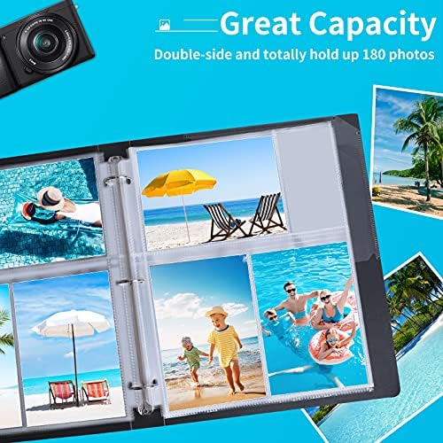 Fabmaker 30 Pack 4x6 Photo Sleeves for 3 Ring Binder, Hold 180 Photos - Image 3