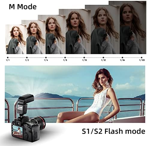 PHOTOOLEX Camera Flash Speedlite FK300, GN33, Manual S1/S2 Wireless - Image 6
