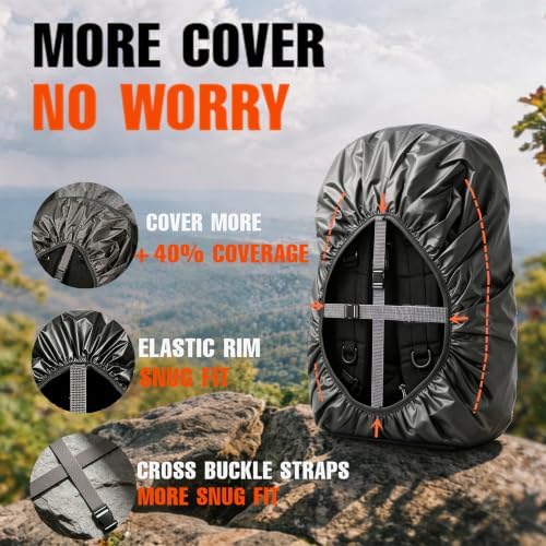 Joy Walker 12000mm Waterproof Backpack Rain Cover for Hiking Camping Travel - Image 6