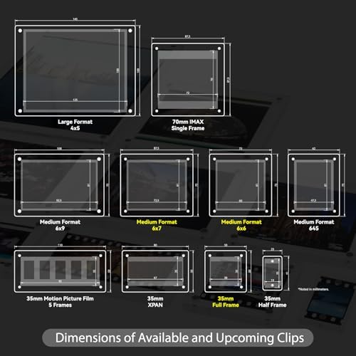 Premium Acrylic Magnetic Reversal Film Holders, 6 Packs Archival Storage High Transparency Display Holder for Reversal Film 6X7 - Image 7