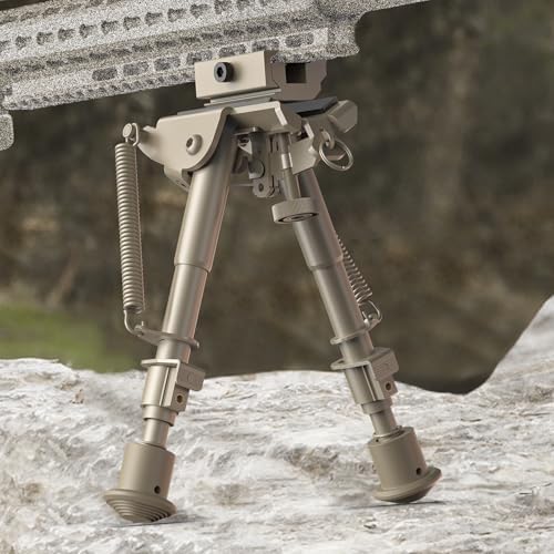 CVLIFE 6-9 Inches Bipod Adjustable Spring Return with Picatinny Adapter - Image 6