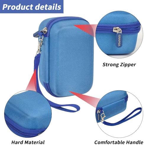 Digital Camera Case for Travelers & Vloggers, Case Only, Blue - Image 3