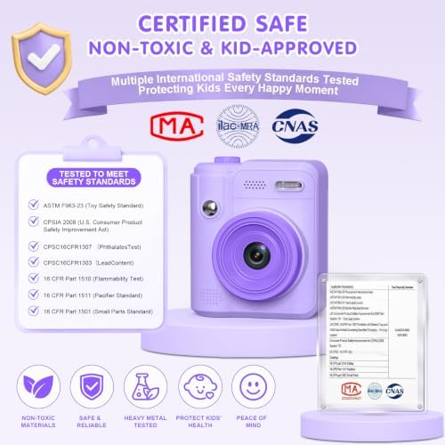 Gofunly Kids Camera Instant Print: Birthday Gifts for Age 4-10 Girls Boys - Image 4