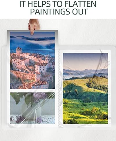 SXhyf A3 Diamond Painting Storage Book 16.5x12.1in for Display 60 Pages - Image 6