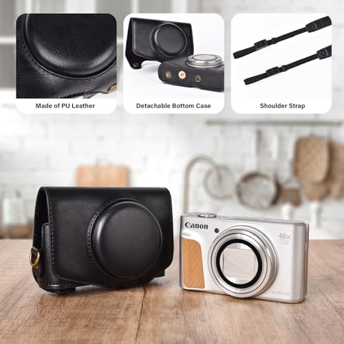 kinokoo Case for Canon PowerShot SX720 HS/SX730 HS/SX740 HS with Strap - Image 4