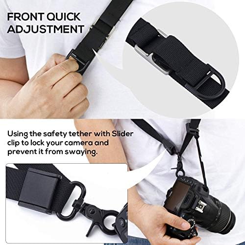 waka Camera Neck Strap with Quick Release and Safety Tether - Image 4