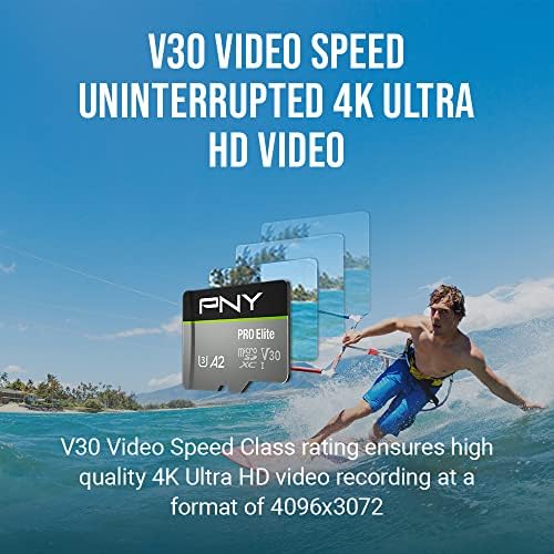 PNY 512GB PRO Elite C10 U3 V30 A2 microSDXC Flash Memory Card, 4K UHD - Image 4