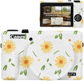 Camera Case for Canon G7X Mark III,Soft Silicone Protective Cover with Removable Lens Cap,Shockproof Anti-Scratch Compatible with Canon PowerShot G7X3 for Women (Beige Floral) by Tizaczp
