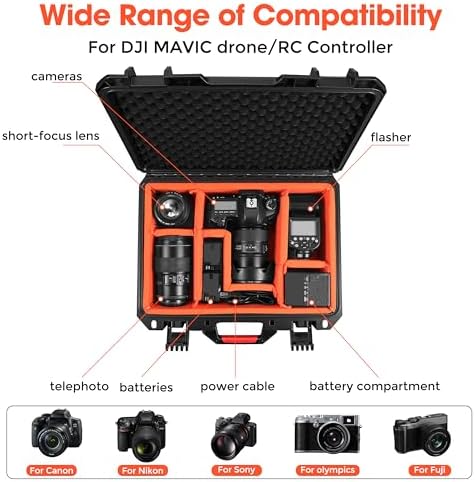 Camera Hard Case DSLR SLR Lens Waterproof Travel Weatherproof Cases - Image 2