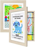 Americanflat 8.5x11 Changeable Kids Art Frame 2-Pack - Light Wood by Americanflat