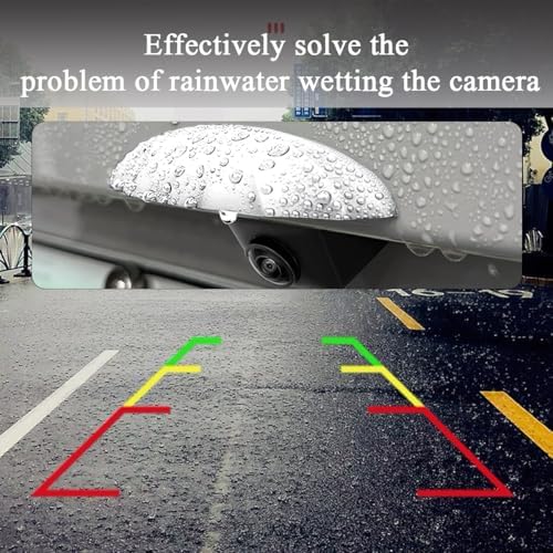 muekzru Universal Car reversing Camera rain Cover, car Thick Camera Protection Sticker, Silicone rain Sticker, Non-Destructive Adhesion (White) - Image 3