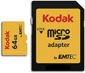Kodak 64GB Class 10 UHS-I U1 MicroSDXC Card with Adapter 10x Write Speed by Unknown