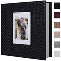 RECUTMS Self Adhesive Photo Album, Large PU Leather Cover, DIY Scrapbook by RECUTMS