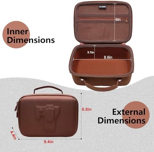 Small Camera Case Bag for Canon EOS Rebel T7/R50//R100 DSLR Camera Brown - Image 2