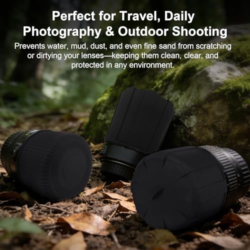 18–55mm Lens Cap, Universal Camera Lens Cover for DSLR & Flexible Front Lens Protector, Dustproof Scratch Resistant Lens Cap, Two Styles,Compatible with Nikon, Canon, Sony, Fujifilm Camera Lenses - Image 6