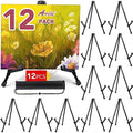 AROIC 12 Pack 14''Tabletop Easels, Black Steel Table Top Easels for Display by AROIC