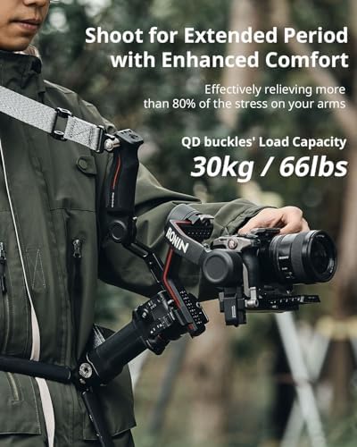 SmallRig RS3 RS2 Weight-Reducing Shoulder Strap Compatible with Sling Handle for DJI, Gimbal Belt with Upgraded QD Quick Release Buckles for DJI RS 5 / RS4 / RS4 Pro/RS 3 / RS 3 Pro/RS 2 - Image 3