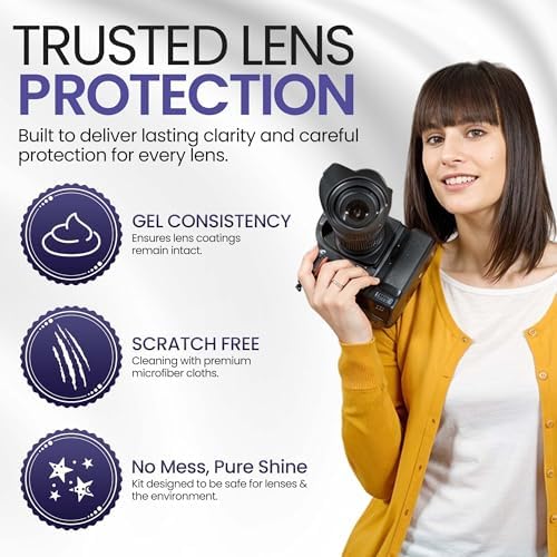 ULTRAVUE’s Ultimate Camera Lens Cleaning Kit –Camera Lens Cleaner, Lens Pen, Fog Stopper, and Microfiber Cloths - Camera Cleaning Kit - Lens Blower for DSLR & Digital Camera Accessories Camera Kit - Image 2