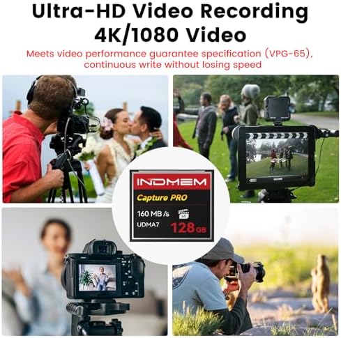 CF Card 128GB High Speed UDMA CF Memory Card Up to 160MB/s Camera Card - Image 4