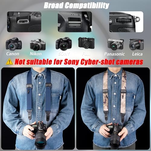 VKO Camera Strap,Quick Release Crossbody Adjust Neck Shoulder Strap - Image 3