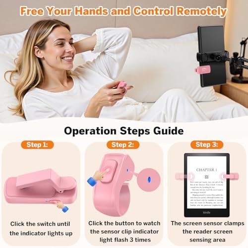 Page Turner Ring for Kindle,Remote Control for iPhone iPad Tablets eReaders - Image 3