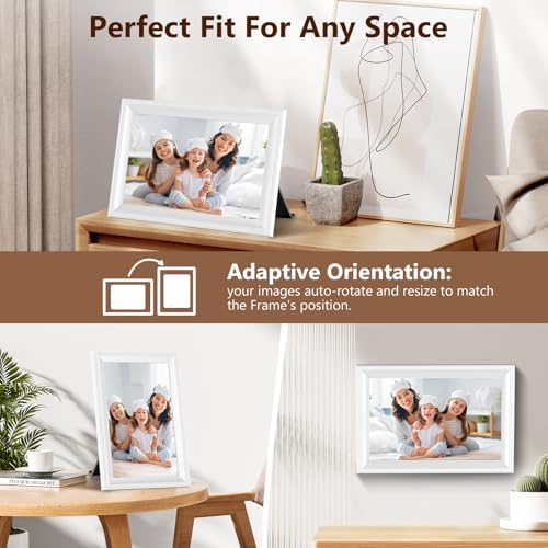 Smart White Digital Picture Frame WiFi Send Photos from Your Phone - Image 4