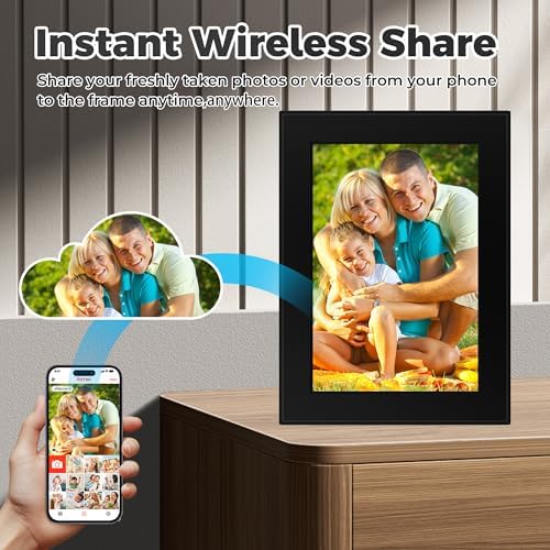 FRAMEO 10.1 Inch Smart WiFi Digital Photo Frame, Black - Image 6