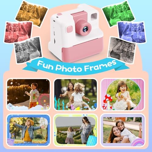 Kids Camera Instant Print, Christmas Birthday Gifts for Girl Boys Kids 3-12 - Image 4