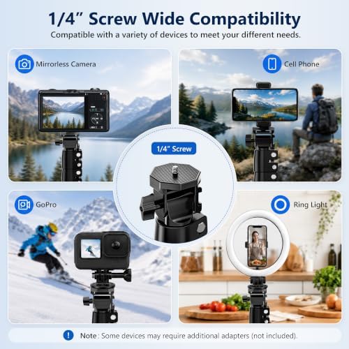 UBeesize Starlink Mini Tripod Mount, 63" Tripod Stand with Ground Stakes - Image 5