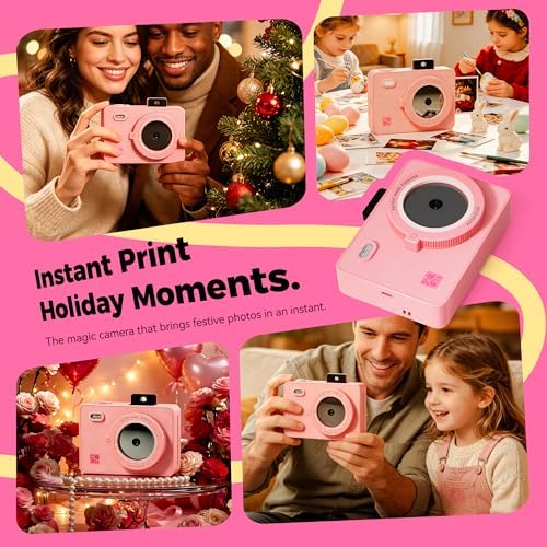 HPRT 2-in-1 Instant Print Camera & Portable Photo Printer, Bluetooth 2x3 Photo Printer for iPhone & Android, Mini Instant Camera for Kids (30 Sheets Included) - Image 6