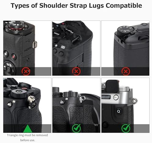 50.4''/128CM Adjustable Vintage Camera Neck Strap with Shoulder Leather Pad - Image 3
