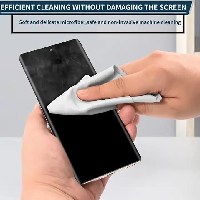 Premium Microfiber Cleaning Cloth in Individual PVC Pouches - Glasses Cleaning Cloth for Eyeglasses, Screens, Phones, Computer, Camera Lens, and Delicate Surfaces (6 x 1Pack) - Image 4