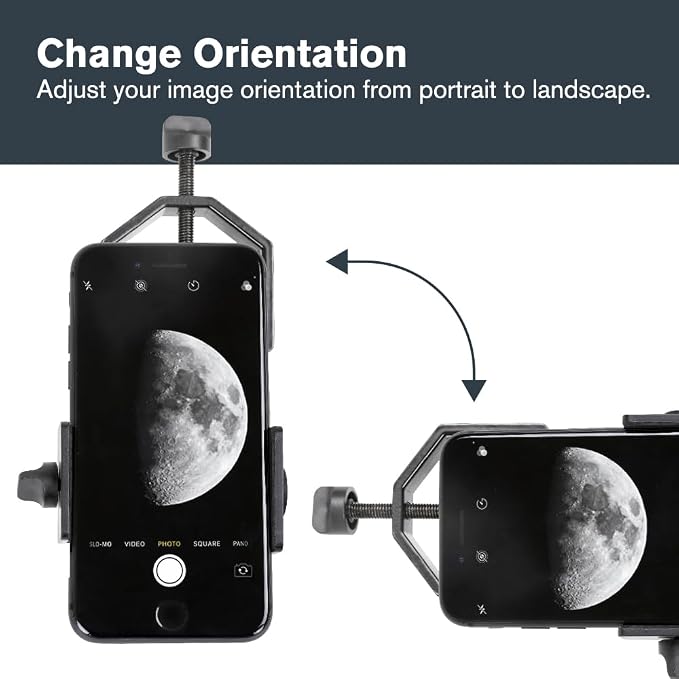 Celestron Smartphone Adapter & Bluetooth Remote for Telescope Eyepieces | Phone Adapter for Telescopes, Binoculars & Spotting Scopes, Bluetooth Camera Remote, Capture Images & Video, Travel–friendly - Image 7