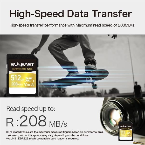SUNEAST 512GB SD Card SDXC UHS-I V30 U3 C10 Memory Card - Image 2