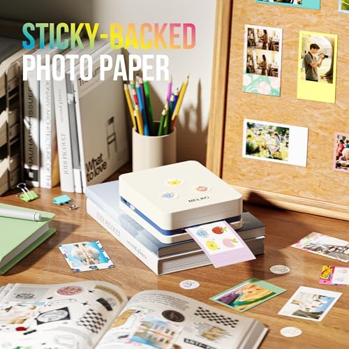 Nelko PP01 Photo Printer, 2x3 Portable Photo Printer, Mini Printer, Milky - Image 5