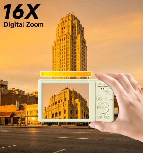 Digital Camera 4K, 44MP Autofocus Compact Digital Camera, 64GB, 2 Batteries - Image 4