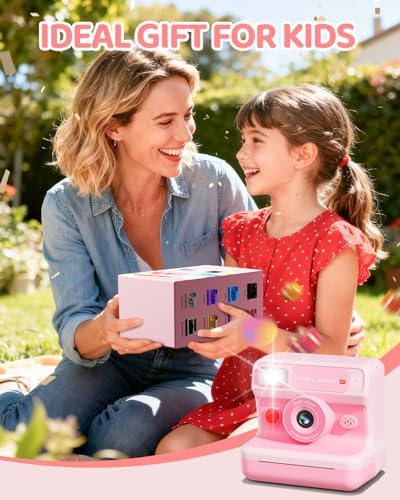CalineGam Kids Instant Print Camera, 1080P HD Dual Lens with 32GB Card | 2.4" Screen Kids Camera with 3 Paper Rolls, 16X Zoom, Christmas Birthday Gifts for Girls and Boys Age 3-12 - Image 7