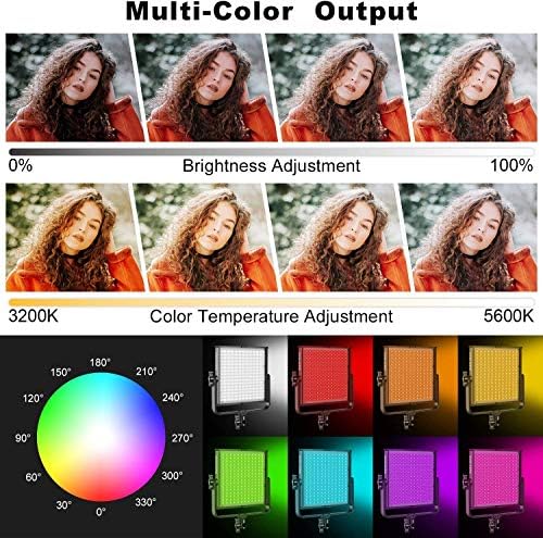 GVM RGB Video Lights with APP Control, 50W Full Color Studio Video Lighting Kit, Led Video Lights for YouTube Photography Lighting, 3 Packs Led Light Panel, Aluminum Alloy Shell, 3200K-5600K - Image 5