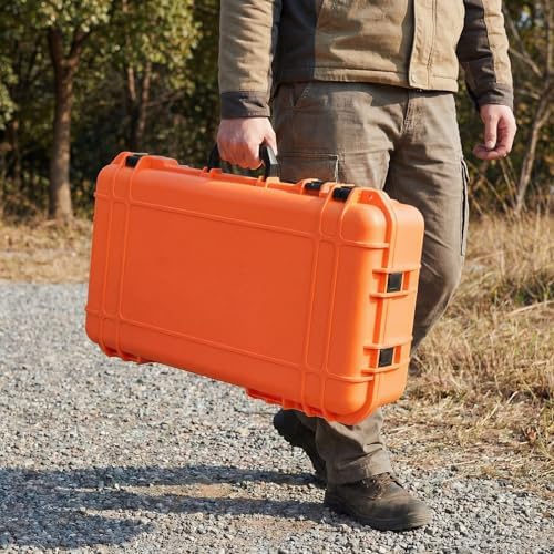 Relaxweex 22.4 x 16.1 x 10.2 Inch Hard Case, Grid Shell, Orange by Relaxweex
