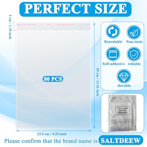 Feifeiya 80 Pcs Magazine Sleeves for Collectors Clear Magazine Protectors - Image 2