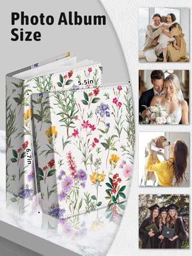 Photo Album 4x6, 56 Pockets Small Picture Book Wildflower Floral - Image 6