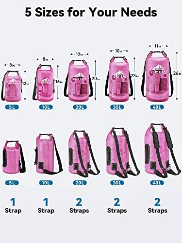 HEETA Dry Bag Waterproof Backpack with Phone Case 5L/10L/20L/30L/40L - Image 2