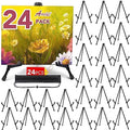 AROIC 24 Pack 14''Tabletop Easels, Black Steel Table Top Easels for Display by AROIC