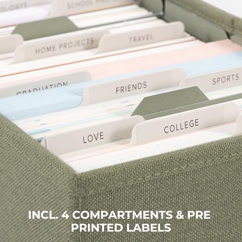 Decorative Photo Storage Box - Sturdy Linen Organizer Holds 850 4x6 Photos - Image 4