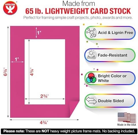 Hygloss 96 Pack Paper Picture Frames, Colorful cardstock Photo Frame 4.75x6.75-Inch, Papers Frames to Decorate for Wedding Birthday DIY Classroom Crafts and Decorations - Image 4