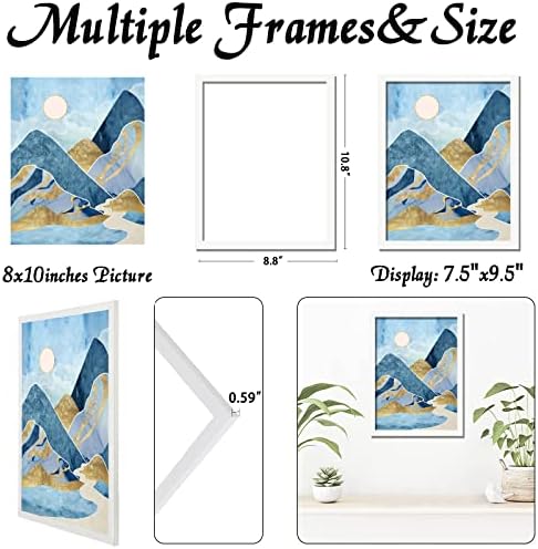 Silver 8x10 Picture Frame, Lightweight Sturdy Gallery Wall Decor - Image 3