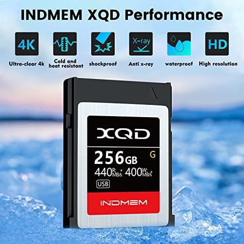 INDMEM XQD 256GB Memory Card, 5X Tough MLC XQD Flash Memory Card High Speed G Series| Max Read 440MB/s, Max Write 400MB/s - Image 2