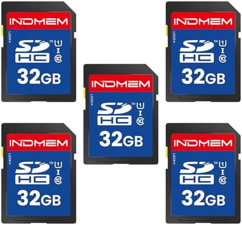 32GB SD Card (5 Pack) SDHC Flash Memory Cards UHS-I U1 Class 10 High-Speed Full HD Video Compatible with Digital Point-and-Shoot Cameras, HD Camcorders, DSLR and PC, 32GB(5pc) by elecacc