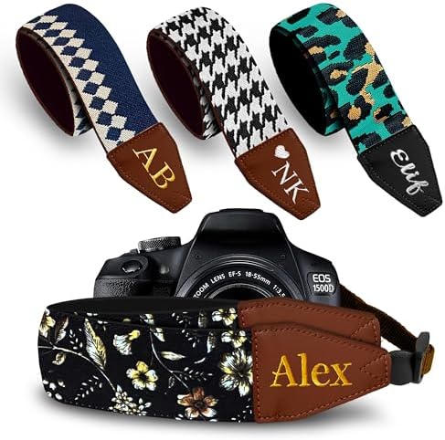 Art Tribute Camera Strap Personalized With Name by ArtTribute
